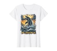 Roi du Crétacé Prédateur Préhistorique Mosasaurus T-Shirt Graphique avec Valeur