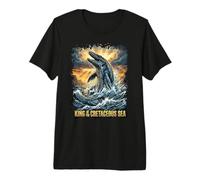 Roi du Crétacé Prédateur Préhistorique Mosasaurus T-Shirt Haut de Gamme