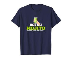 Roi du Mojito Cadeau drôle Humour Alcool Barman T-Shirt