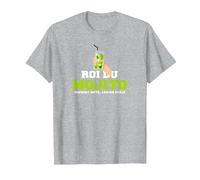 Roi du Mojito Cadeau drôle Humour Alcool Barman T-Shirt, Homme, Gris Chiné, L