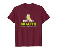 Roi du Mojito Cadeau drôle Humour Alcool Barman T-Shirt, Homme, Marron, M