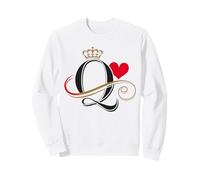 Roi et Reine de Cœur Assortis Couple Saint-Valentin Sweatshirt