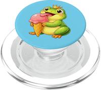 Roi Grenouille Mignon Tenant de la crème glacée PopSockets PopGrip pour MagSafe