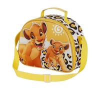 Roi Lion Africa-Sac à Goûter 3D, Jaune, 25,5 x 20 cm