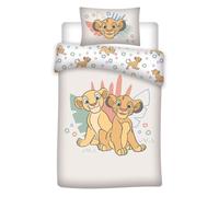 Roi Lion Housse de Couette Bébé 100x140 + Taie 40x60 Coton Simba