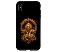 Roi Lion jeté : Puissance Royale, Force, Courage, Savane Coque pour iPhone XS Max