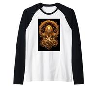 Roi Lion jeté : Puissance Royale, Force, Courage, Savane Manche Raglan