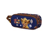 Roi Lion Little Face-Trousse 3D Double, Bleu