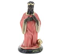 Roi Mage Noir Balthazar plâtre 20 cm Arte Barsanti