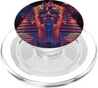 Roi Pharaon Toutankhamon King Tut Décoration égyptienne Antique PopSockets PopGrip pour MagSafe