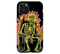 Roi Squelette sur Le trône Flamboyant Gothique Horreur Coque pour iPhone 11 Pro