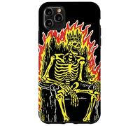 Roi Squelette sur Le trône Flamboyant Gothique Horreur Coque pour iPhone 11 Pro Max