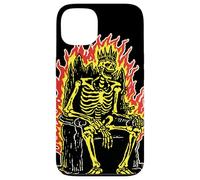 Roi Squelette sur Le trône Flamboyant Gothique Horreur Coque pour iPhone 13