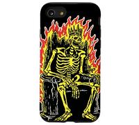 Roi Squelette sur Le trône Flamboyant Gothique Horreur Coque pour iPhone SE (2020) / 7/8