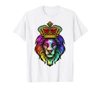 Roi Zodiaque Lion de Juda Jésus Rois de la Jungle Hommes T-Shirt
