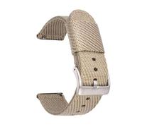 Roicoy Bracelet de montre en toile de nylon imperméable à dégagement rapide - Convient aux entre-cornes de 24 mm, bracelet de montre durable pour homme