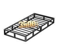ROIL Sommier à sommier tapissier en métal robuste de 25,4 cm pour lit simple XL avec housse en tissu, capacité de poids maximale de 1 587,6 kg, assemblage facile, sans bruit, antidérapant