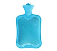 ROIMOE Bouillotte sans housse 2L Sûr et durable en Caoutchouc Naturel Bouteille Fournir Chaleur et de Confort -Idéal Les Journées Hivers(Bleu)