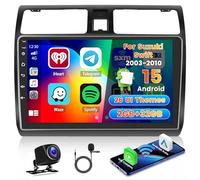 Roinvou 2+64G Autoradio Android pour Suzuki Swift 2003-2010 avec CarPlay sans Fil Android Auto, 10.1 Pouces Écran 2 DIN Radio MirrorLink avec Wi-FI GPS Bluetooth EQ FM/RDS SWC Caméra de Recul