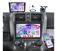 Roinvou 4+64G Android 15 Autoradio pour Honda CRV 2007-2011 sans Fil CarPlay Android Auto MirrorLink, 9 Pouces Écran Tactile Radio avec Bluetooth WiFi GPS 32EQ FM/RDS SWC AHD Camera de Recul