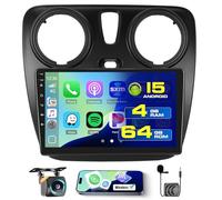 Roinvou 4+64G Android Autoradio pour Renault Lodgy 2021, Dokker 2012-2020 sans Fil CarPlay Android Auto MirrorLink, 9 Pouces Écran Tactile Radio avec Bluetooth WiFi GPS 32EQ FM/RDS SWC Camera de Recul