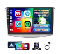 Roinvou 4+64G Android Autoradio pour VW Magotan/CC Passat B7/B6 2010-2015 sans Fil CarPlay Android Auto MirrorLink, 10.1'' Écran Tactile Radio avec Bluetooth WiFi GPS 32EQ FM/RDS SWC Camera de Recul