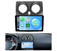 Roinvou 4G+128G Android 15 Autoradio pour Nissan Qashqai j10 2006-2016 sans Fil Carplay Android Auto, 9'' Incell Écran Tactile Radio avec Mirror Link GPS Bluetooth FM RDS WiFi EQ SWC Caméra de Recul