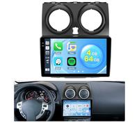Roinvou 4G+64G Android 15 Autoradio pour Nissan Qashqai j10 2006-2016 sans Fil Carplay Android Auto, 9'' Incell Écran Tactile Radio avec Mirror Link GPS Bluetooth FM RDS WiFi EQ SWC Caméra de Recul