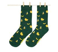 Roits Chaussettes Femme Bananes Vert 36-40 - Chaussettes Fantaisie Originales Rigolotes Drôles