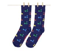 Roits Chaussettes Femme Vespa Bleu 36-40 - Chaussettes Fantaisie Originales Rigolotes Multicolore
