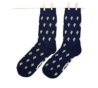 Roits Chaussettes Homme Cactus Bleu 41-46 - Chaussettes Fantaisie Originales Qualité
