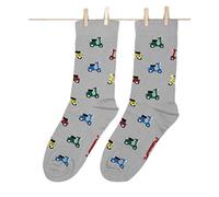 Roits Chaussettes Homme Vespa Gris 41-46 - Chaussettes Fantaisie Originales Rigolotes Multicolore