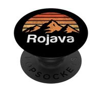 Rojava Montagnes Coucher de Soleil rétro Kurdistan PopSockets PopGrip Adhésif