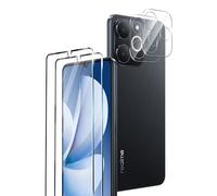 Rojeuinn pour Realme Note 70T 4G Verre Trempé, 2 Protections d'écran avec Keepers + 2 Protection Caméra Arrière, [Pas de Bulles] [Anti-Rayures] [Super Résistant] [Dureté 9H]