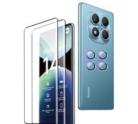 Rojeuinn pour Xiaomi Redmi Note 14 Pro 4G Verre Trempé,2 Pièces Protection Écran+4 Pièces Caméra Arrière Protecteur,[sans Bulles] [Anti-Rayures] [Ultra Résistant] [9H Dureté]