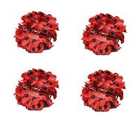 (ROJO) Lot de 4 pinces à cheveux, accessoires de fête de mai