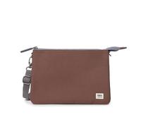 ROKA Carnaby Sac à bandoulière XL fin pour homme et femme - 3 compartiments, fermeture éclair épaisse, sangle amovible et réglable pour téléphone, portefeuille, clés, Coco, s