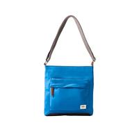 ROKA Kennington Sac à bandoulière moyen en nylon pour homme et femme - Plusieurs poches - Fermeture éclair épaisse et sangle réglable pour voyage, travail, école, bleu malibu, Medium