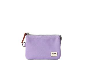 Roka London Carnaby Petite toile recy Fleur de chardon, S, porte-monnaie
