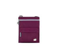 ROKA London Chelsea B Sac à bandoulière pour homme et femme - Plusieurs poches, fermeture éclair épaisse, sangle réglable pour téléphone portable, portefeuille, cartes, nylon recyclé, Bordeaux royal