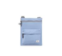 ROKA London Chelsea B Sac à bandoulière pour homme et femme - Plusieurs poches, fermeture éclair épaisse, sangle réglable pour téléphone portable, portefeuille, cartes, nylon recyclé, Bleu rétro., s