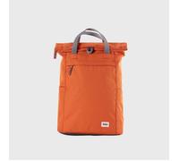 Roka London Finchley A Recycled Canvas Backpack Small Atomic Orange