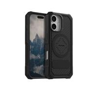 ROKFORM Coque compatible avec iPhone 16, Rugged Series, coque magnétique (noir)