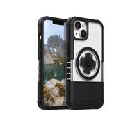 Rokform - Coque iPhone 14 Crystal Series Double tui magn tique transparent pour Apple avec RokLock Twist Lock Slim Drop Tested Armor Clear