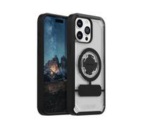 Rokform - Coque pour iPhone 15 Pro Max, série Crystal, Coque magnétique Transparente pour iPhone 15 Pro Max avec verrou Rotatif RokLock, Armure Fine testée Contre Les Chutes (Transparent)