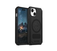Rokform - Coque pour iPhone 15, série robuste, coque magnétique pour iPhone 15 avec verrou rotatif RokLock, armure testée contre les chutes (noir)