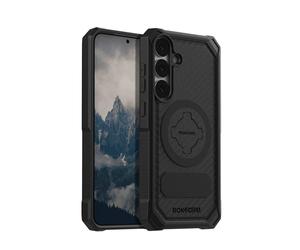 Rokform Coque Robuste Compatible avec Galaxy S25 Plus, Coque magnétique avec verrou Rotatif, Armure testée Contre Les Chutes (Noir)