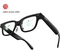 Rokid Lunettes connectées Rokid Glasses – IA et RA, compatibles ChatGPT et Gemini, 49 g, Noir