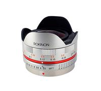 Rokinon FE75MFT-S Objectif Fisheye UMC F3.5 UMC 7,5 mm pour Micro Four Thirds (Olympus Pen et Panasonic), Argent