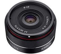 ROKINON Io35af-e 35 mm f/2.8 Ultra Compact Objectif Grand Angle pour Sony E projecteurs Full Frame, Noir